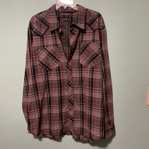 Affliction Men’s XXL Dress Shirt Graphic Cross - Picture 1 of 12